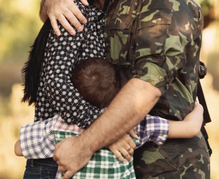 Saying goodbye for military families.